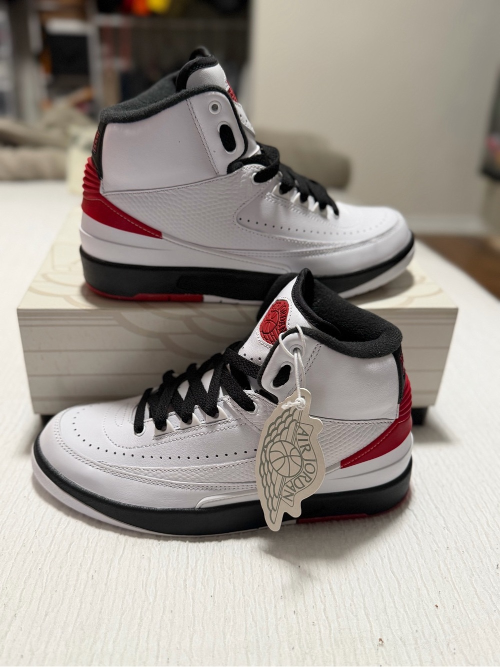 Jordan 2 ‘Chicago’ Black and White High-Top Sneaker